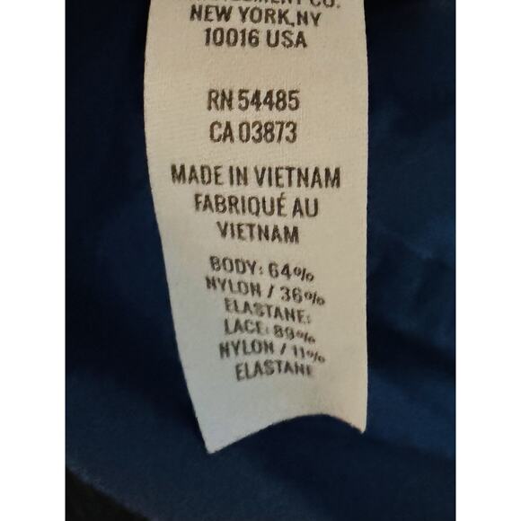 Aerie Y2K Brawlette Cami Bra Coquette Romantic Floral Lace Trim Midnight Blue M - Picture 7 of 8